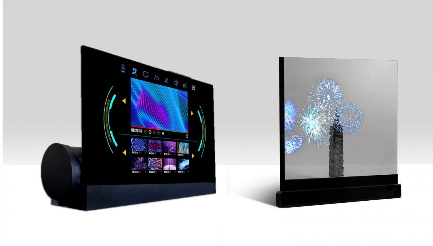 可卷式、折迭性、高透明